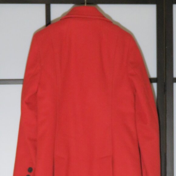 J Crew Tomato Red XS double button wool coat - Picture 3 of 4
